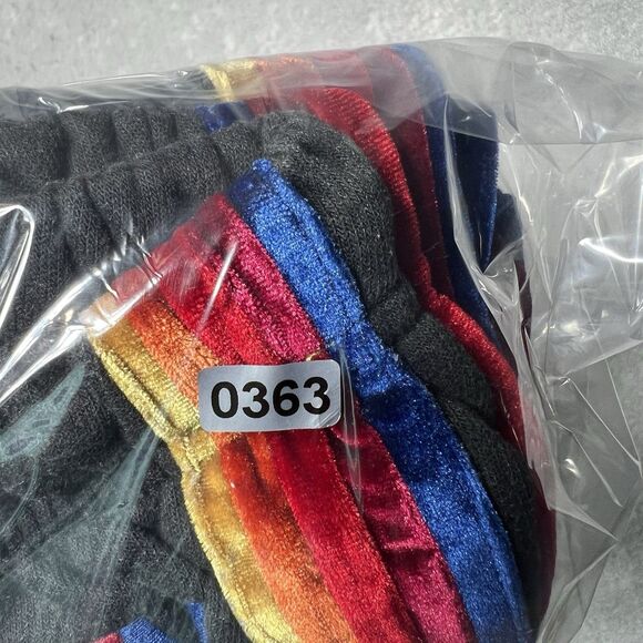 Aviator Nation Sweatpants Joggers 5 Stripe Rainbow Velvet Logo Women’s Small - Picture 13 of 13